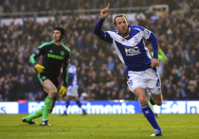 Lee Bowyer celebrates Birmingham City